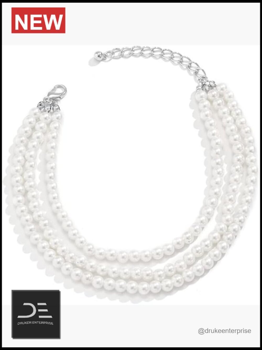 Handmade Bohemian Imitation Pearls Adjustable Anklet Bracelet Summer Beach